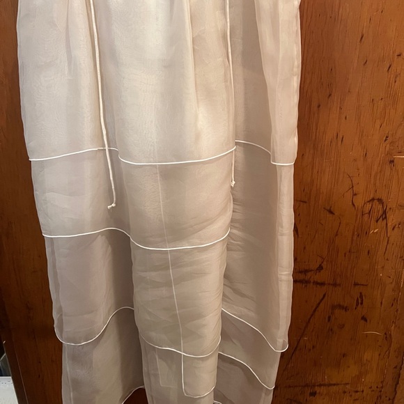 Casual Ivory Midi Wedding Dress - Picture 7 of 9